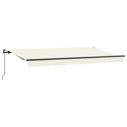 vidaXL Retractable Awning Cream 350 x 200 cm Fabric 2