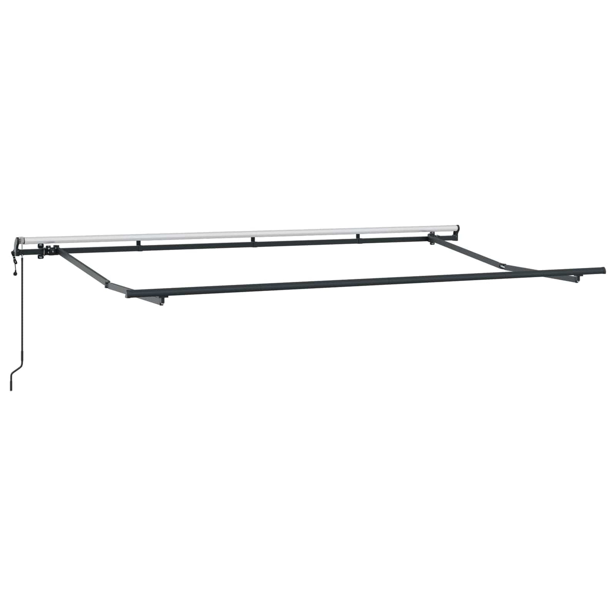 vidaXL Retractable Awning Blue and White 350 x 200 cm 5
