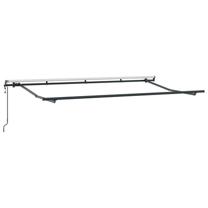 vidaXL Retractable Awning Blue and White 350 x 200 cm 5