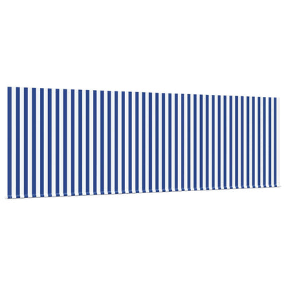 vidaXL Retractable Awning Blue and White 350 x 200 cm 6