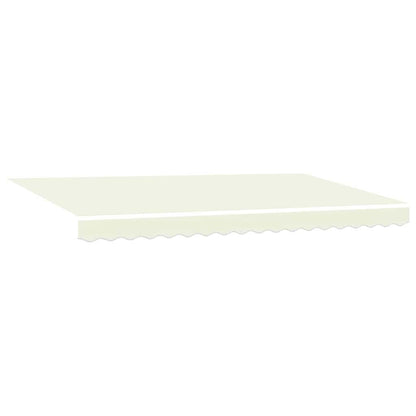 vidaXL Retractable Awning Cream 350 x 200 cm Polyester and Aluminium 5