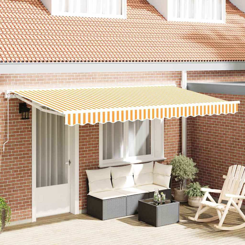 vidaXL Awning Frame Yellow and White 350 x 200 cm 1