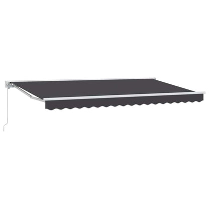 vidaXL Awning Frame Anthracite 350 x 200 cm Polyester with PU coating 2