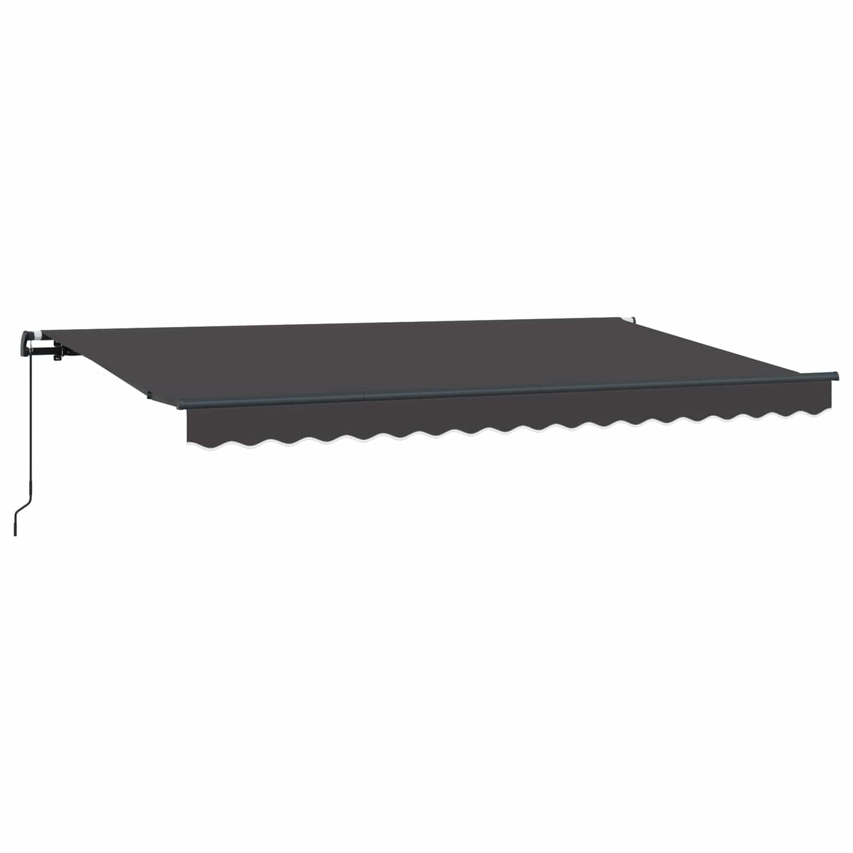vidaXL Retractable Awning Anthracite 350 x 200 cm Fabric 4