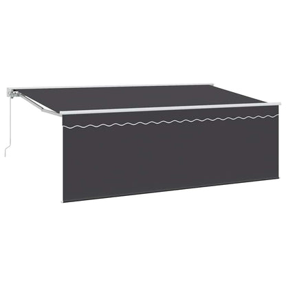 vidaXL Retractable Awning Cream 350 x 200 cm Polyester and Aluminium 2