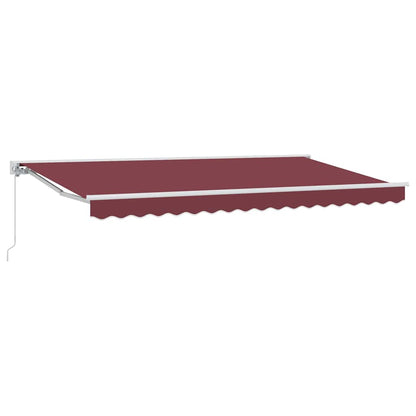 vidaXL Awning Frame Burgundy 350 x 200 cm Polyester with PU coating 2