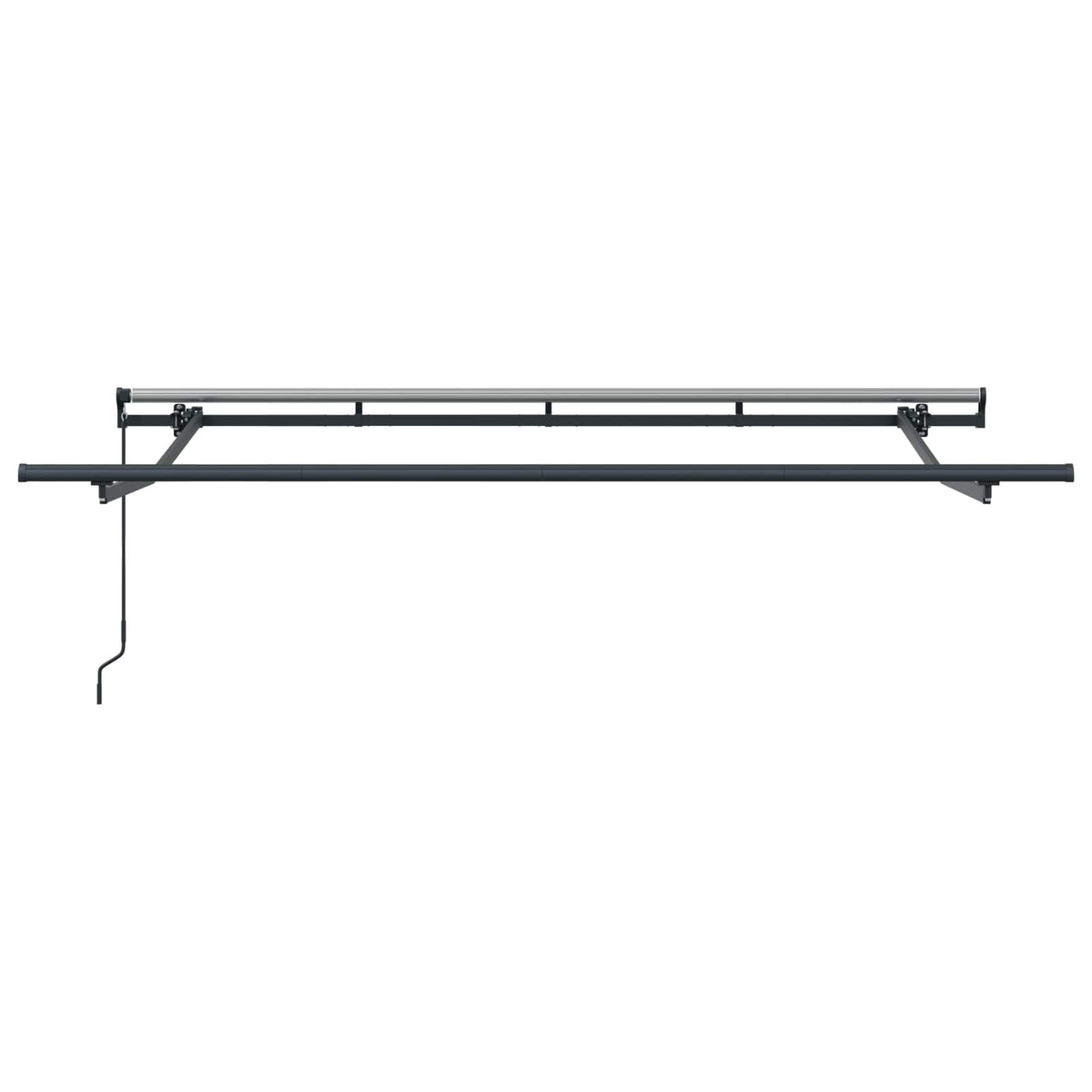 vidaXL Retractable Awning Brown 350 x 200 cm Fabric 6