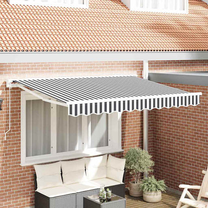vidaXL Awning Frame Anthracite and White 350 x 200 cm 1