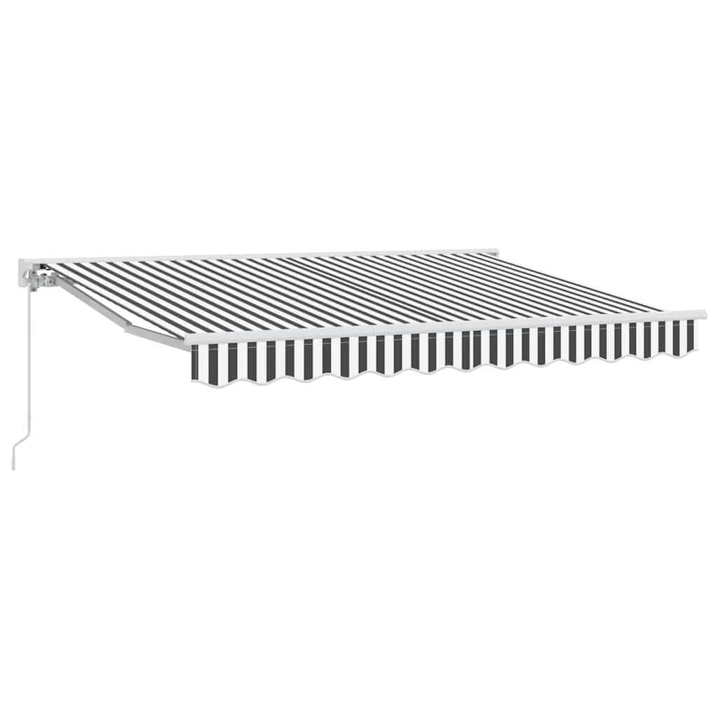 vidaXL Awning Frame Anthracite and White 350 x 200 cm 2