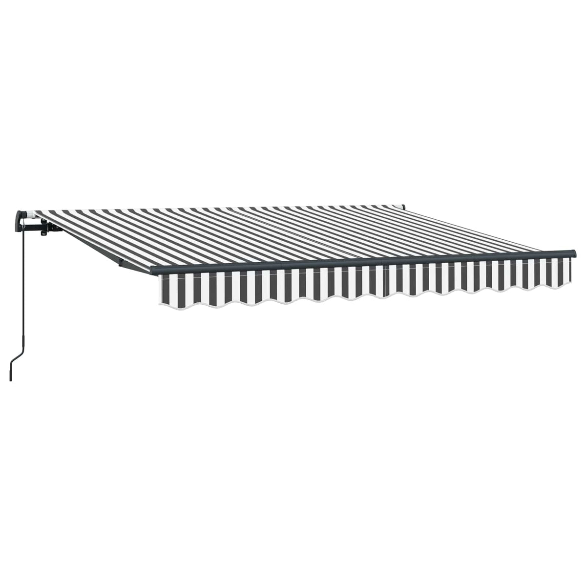 vidaXL Retractable Awning Anthracite 350 x 200 cm Fabric 2