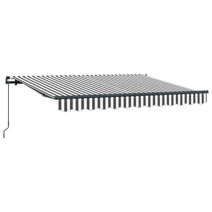 vidaXL Retractable Awning Anthracite 350 x 200 cm Fabric 2