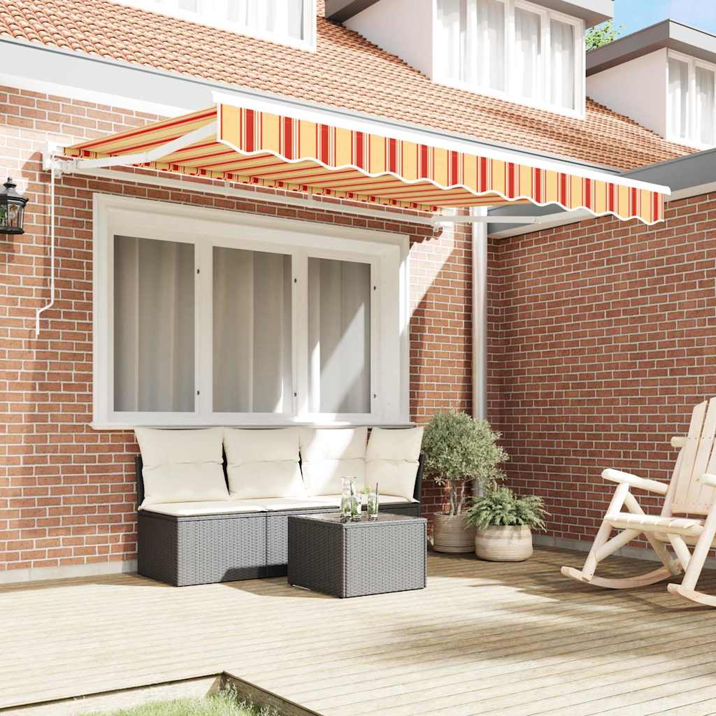 vidaXL Awning Frame Multicolour 350 x 200 cm Polyester with PU coating 3