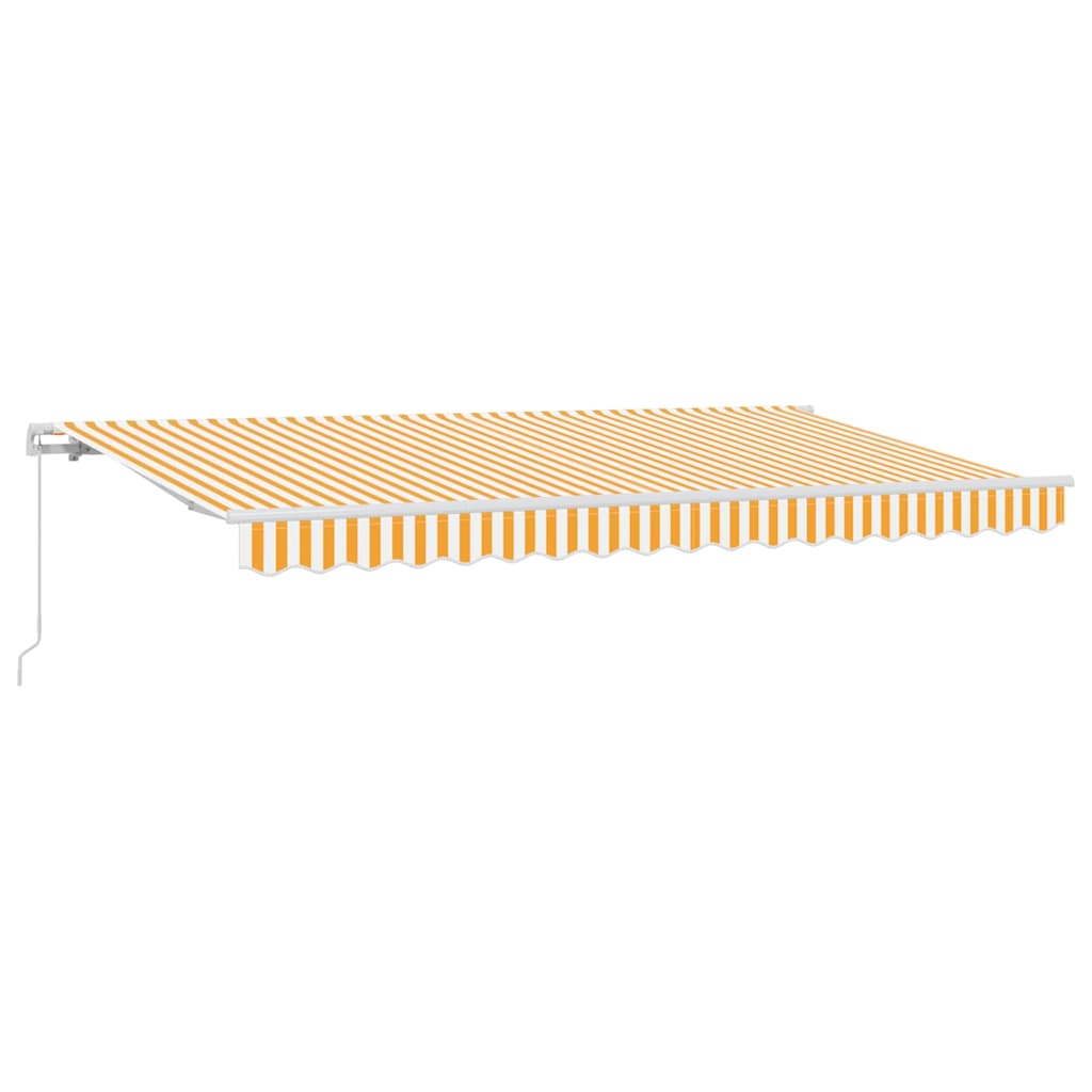 vidaXL Retractable Awning Yellow 400 x 200 cm Fabric 2