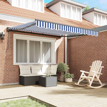 vidaXL Awning Frame Blue and White 300 x 250 cm 3