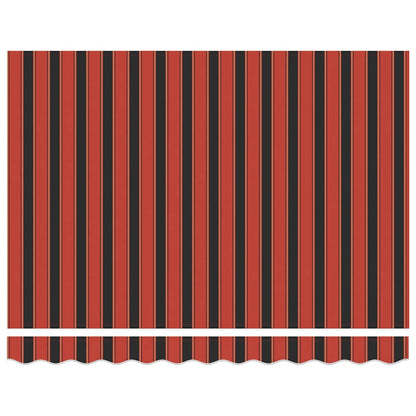vidaXL Retractable Awning Orange and Brown 300 x 250 cm 6