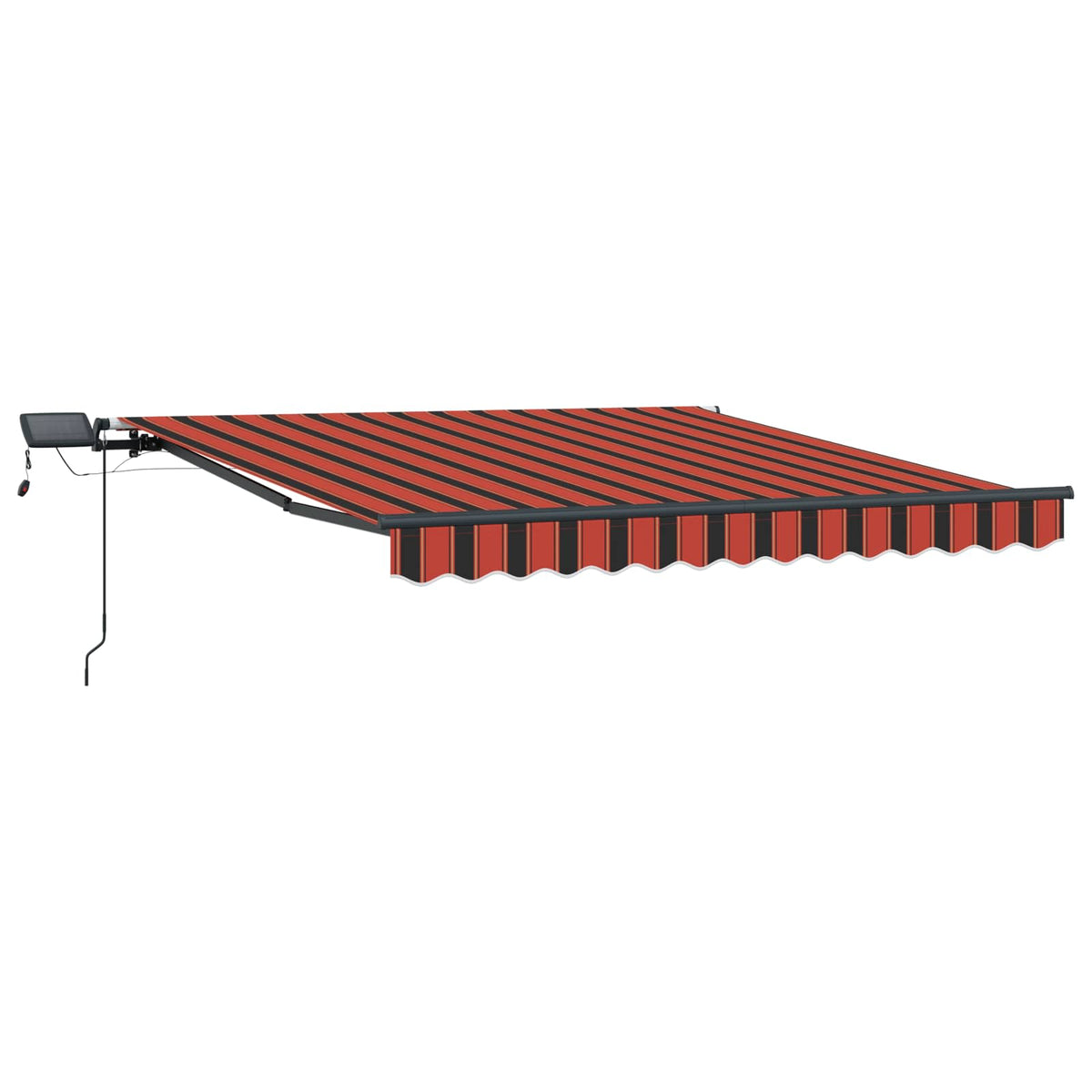 vidaXL Retractable Awning Orange and brown 300 x 250 cm 5
