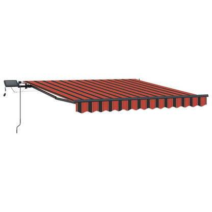 vidaXL Retractable Awning Orange and brown 300 x 250 cm 5