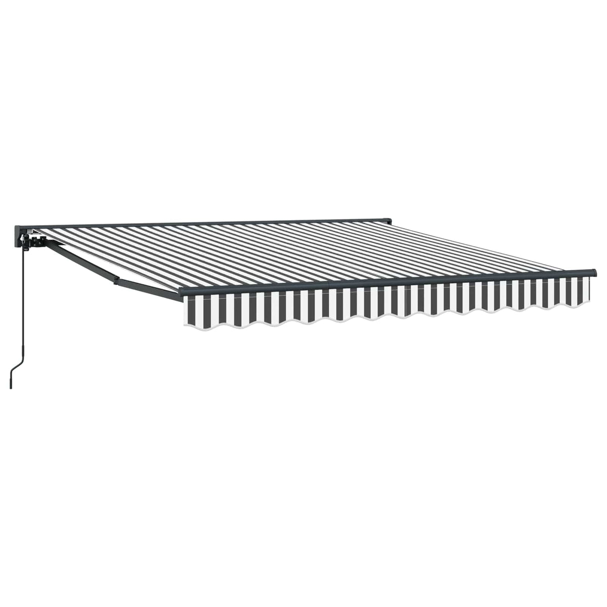 vidaXL Awning Frame Anthracite and White 300 x 250 cm 2