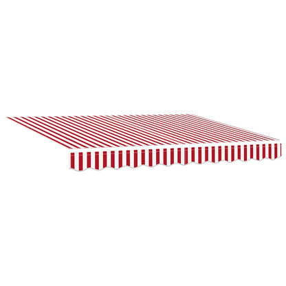 vidaXL Retractable Awning Red and White 300 x 250 cm 5