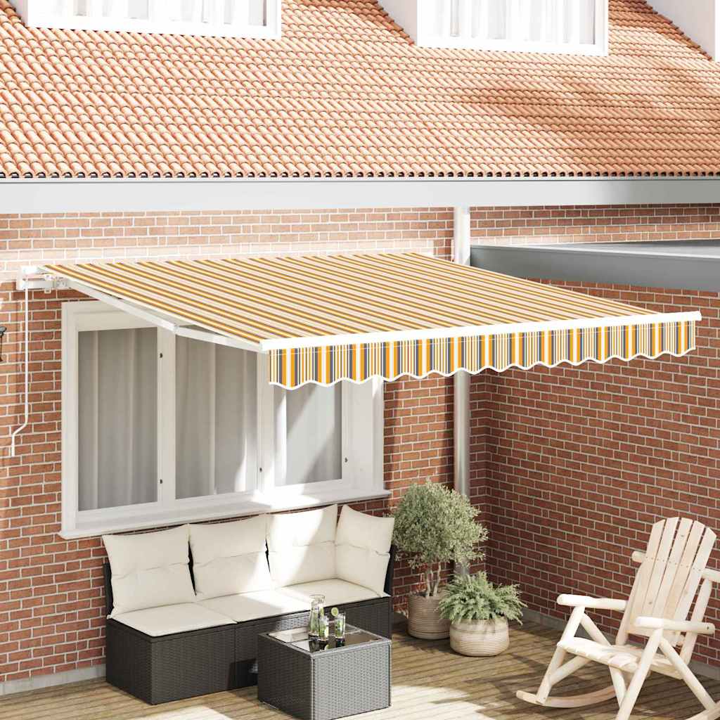 vidaXL Retractable Awning Multicolour 300 x 250 x 165 cm 1