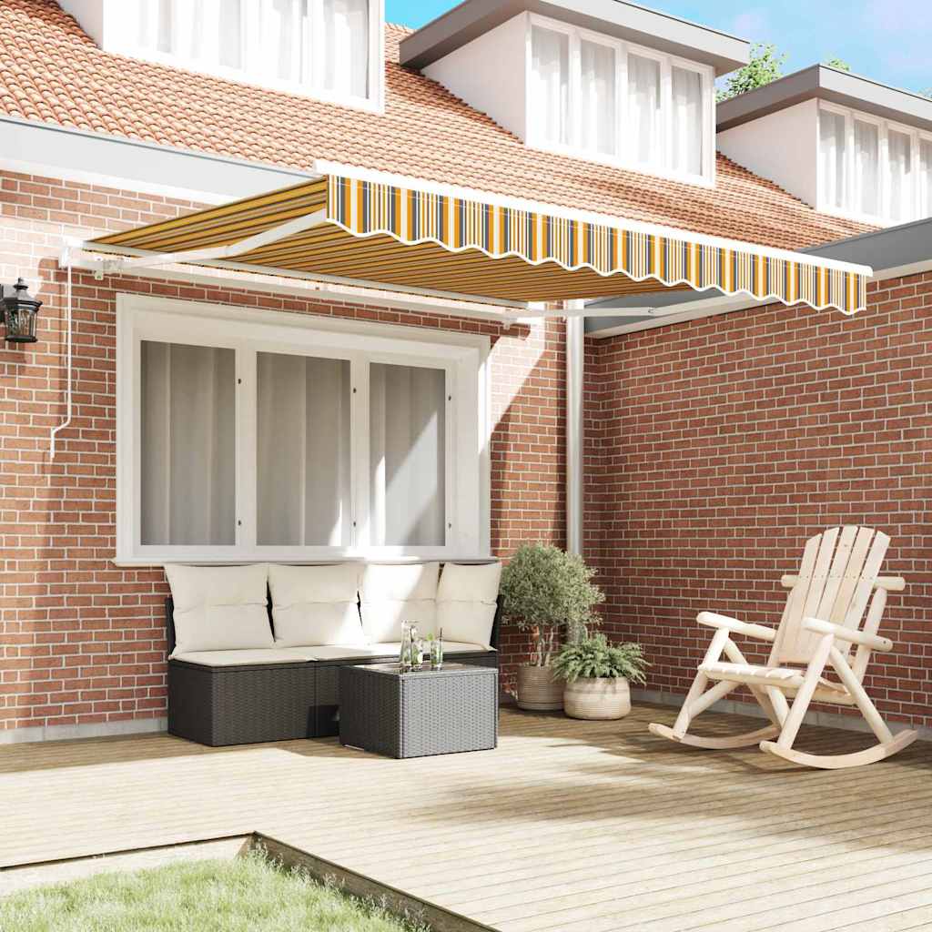 vidaXL Retractable Awning Multicolour 300 x 250 x 165 cm 3