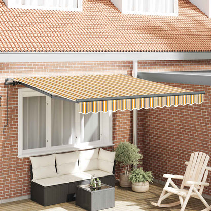vidaXL Retractable Awning Multicolour 300 x 250 cm 1