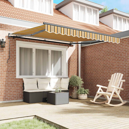 vidaXL Retractable Awning Multicolour 300 x 250 cm 3