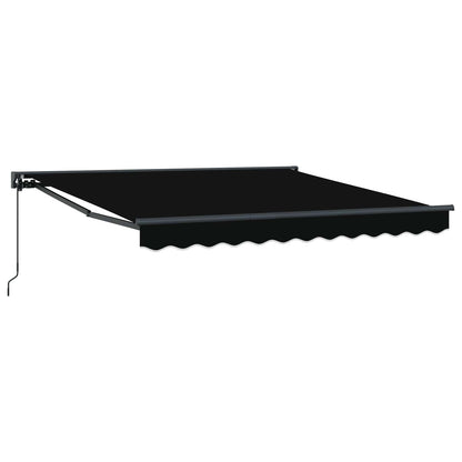 vidaXL Awning Frame Black 300 x 250 cm Polyester with PU coating 2