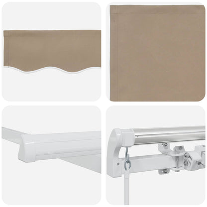 vidaXL Retractable Awning Beige 300 x 250 x 165 cm 4
