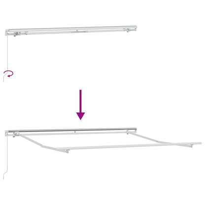 vidaXL Retractable Awning Beige 300 x 250 x 165 cm 5