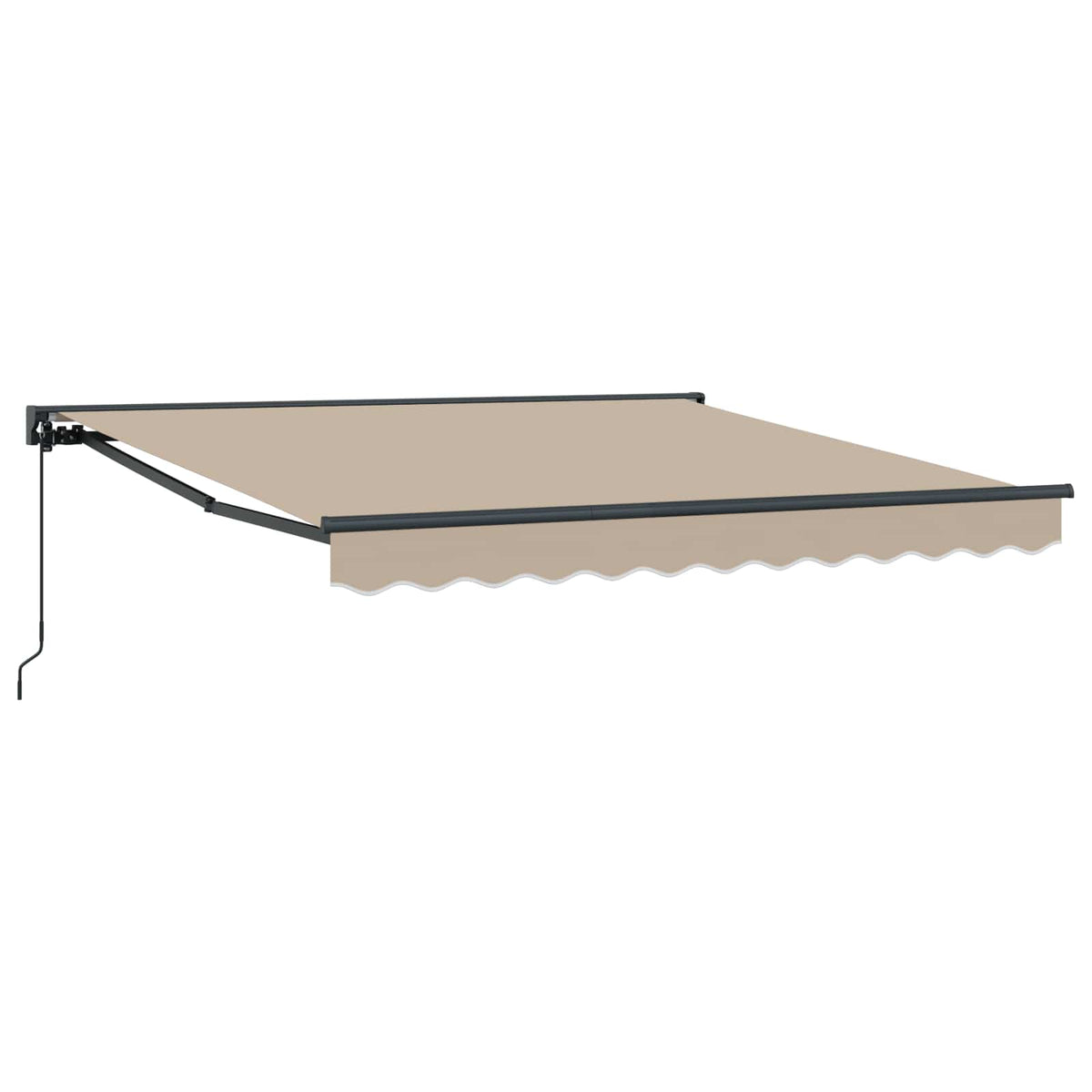 vidaXL Awning Frame Beige 300 x 250 cm Polyester with PU coating 2
