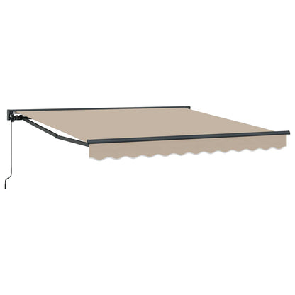 vidaXL Awning Frame Beige 300 x 250 cm Polyester with PU coating 2