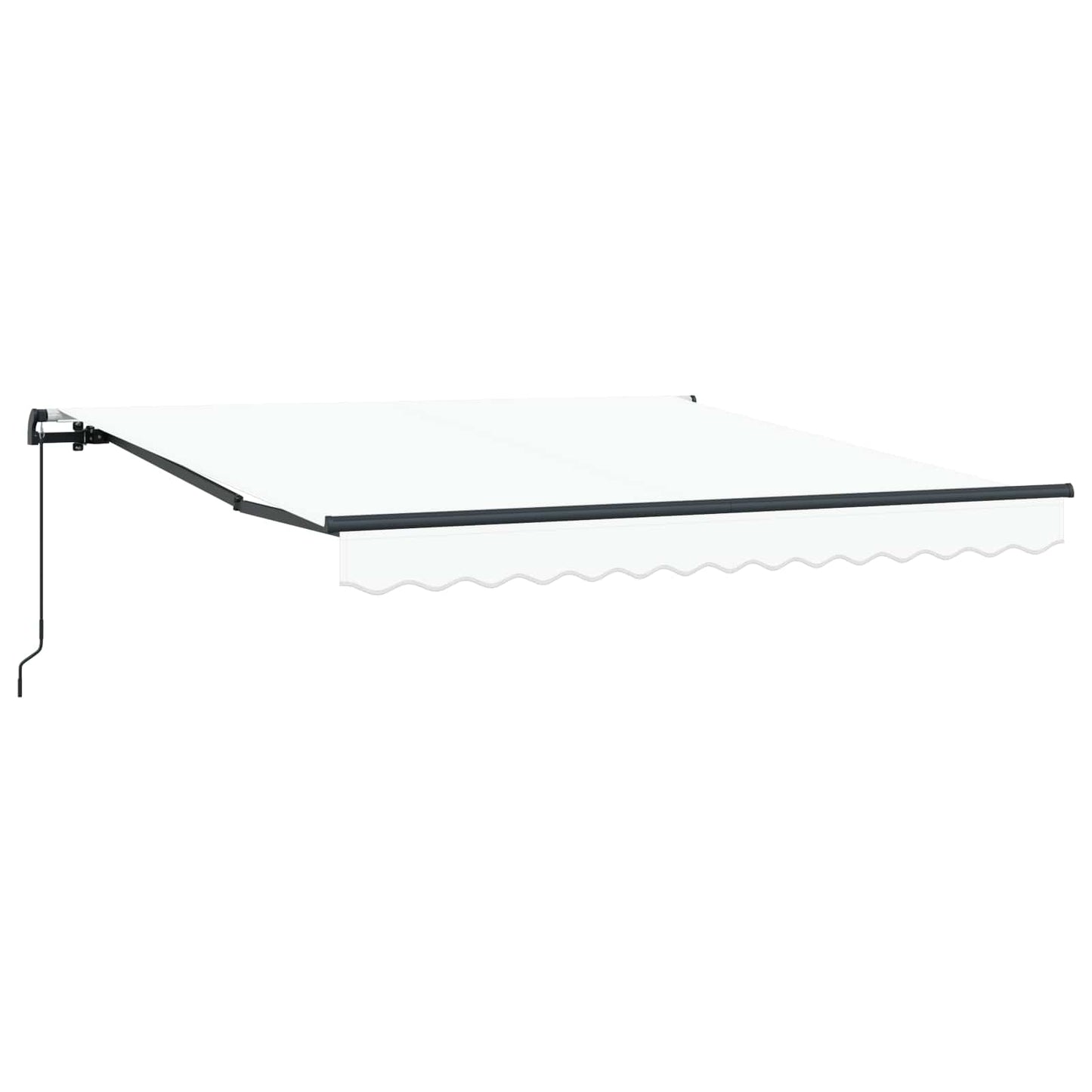 vidaXL Retractable Awning White 300 x 250 cm Polyester and Aluminium 4