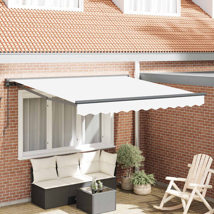 vidaXL Awning Frame White 300 x 250 cm Polyester with PU coating 1