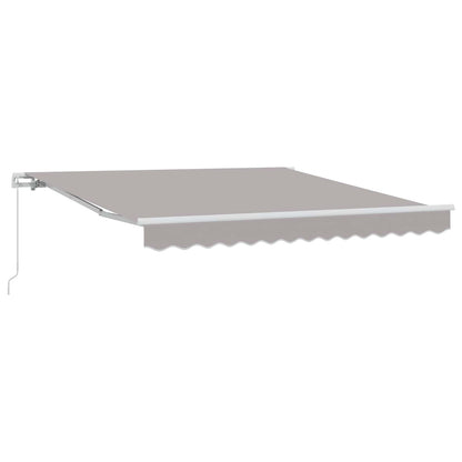 vidaXL Retractable Awning Light Grey 300 x 250 x 165 cm 2