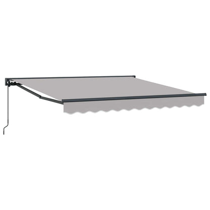 vidaXL Awning Frame Light Grey 300 x 250 cm Polyester with PU coating 2