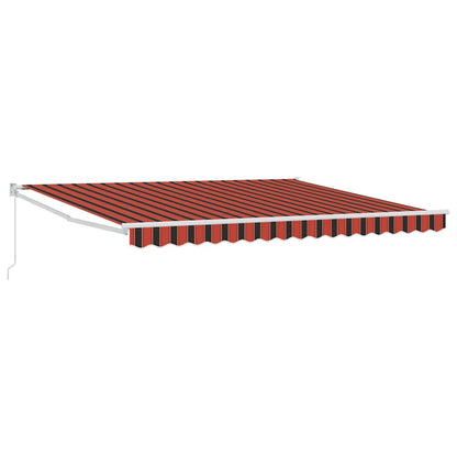 vidaXL Retractable Awning Red and Black 350 x 250 x 165 cm 2