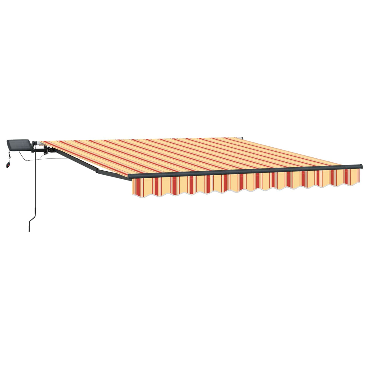 vidaXL Retractable Awning Yellow and Orange 350 x 250 cm 5