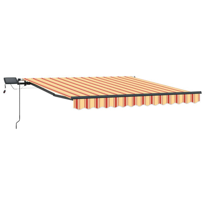 vidaXL Retractable Awning Yellow and Orange 350 x 250 cm 2