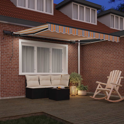 vidaXL Retractable Awning Multicolour 350 x 250 cm 3