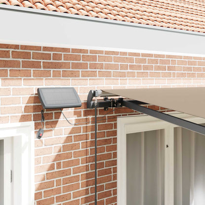 vidaXL Retractable Awning Beige 350 x 250 cm Fabric and Aluminium 4