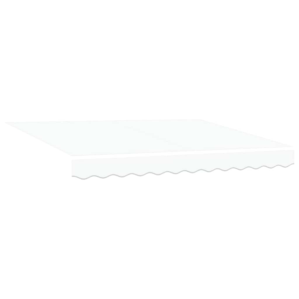 vidaXL Retractable Awning White 350 x 250 cm Polyester and Aluminium 5