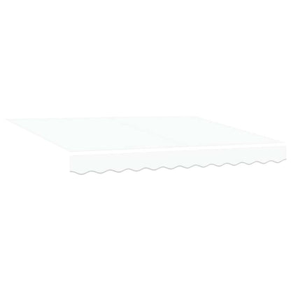 vidaXL Retractable Awning White 350 x 250 cm Polyester and Aluminium 5