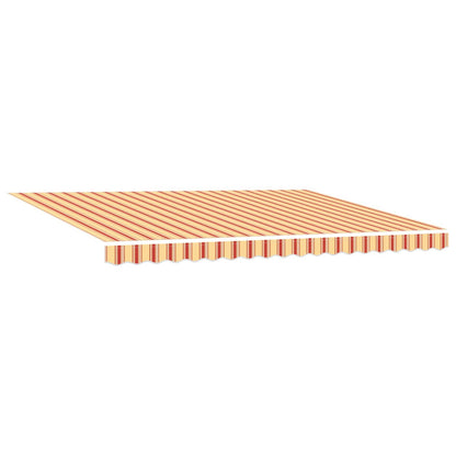 Manual Awning with Solar LED 4.5 x 3.5 m with Anthracite Frame Drop 350 cm Width 450 cm Yellow/orange/white