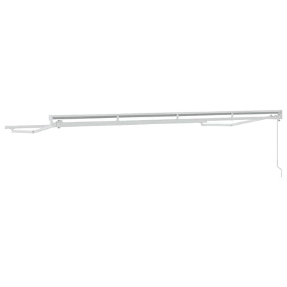 vidaXL Manual Awning Frame 4 x 2 m White Powder-Coated Aluminium 6