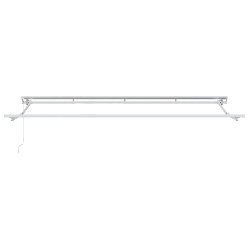 vidaXL Manual Awning Frame 4 x 2 m White Powder-Coated Aluminium 4