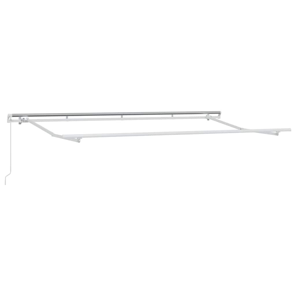 vidaXL Awning Frame White 4 x 2 m Metal 2