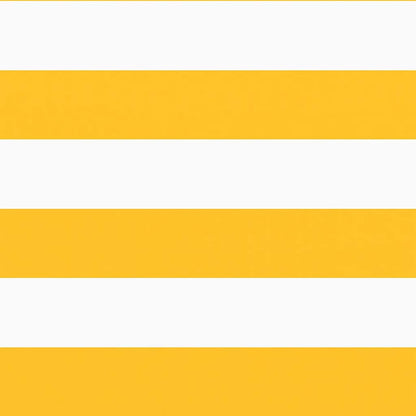Balcony Screen 120x800 cm 100% Polyester Oxford Yellow and white