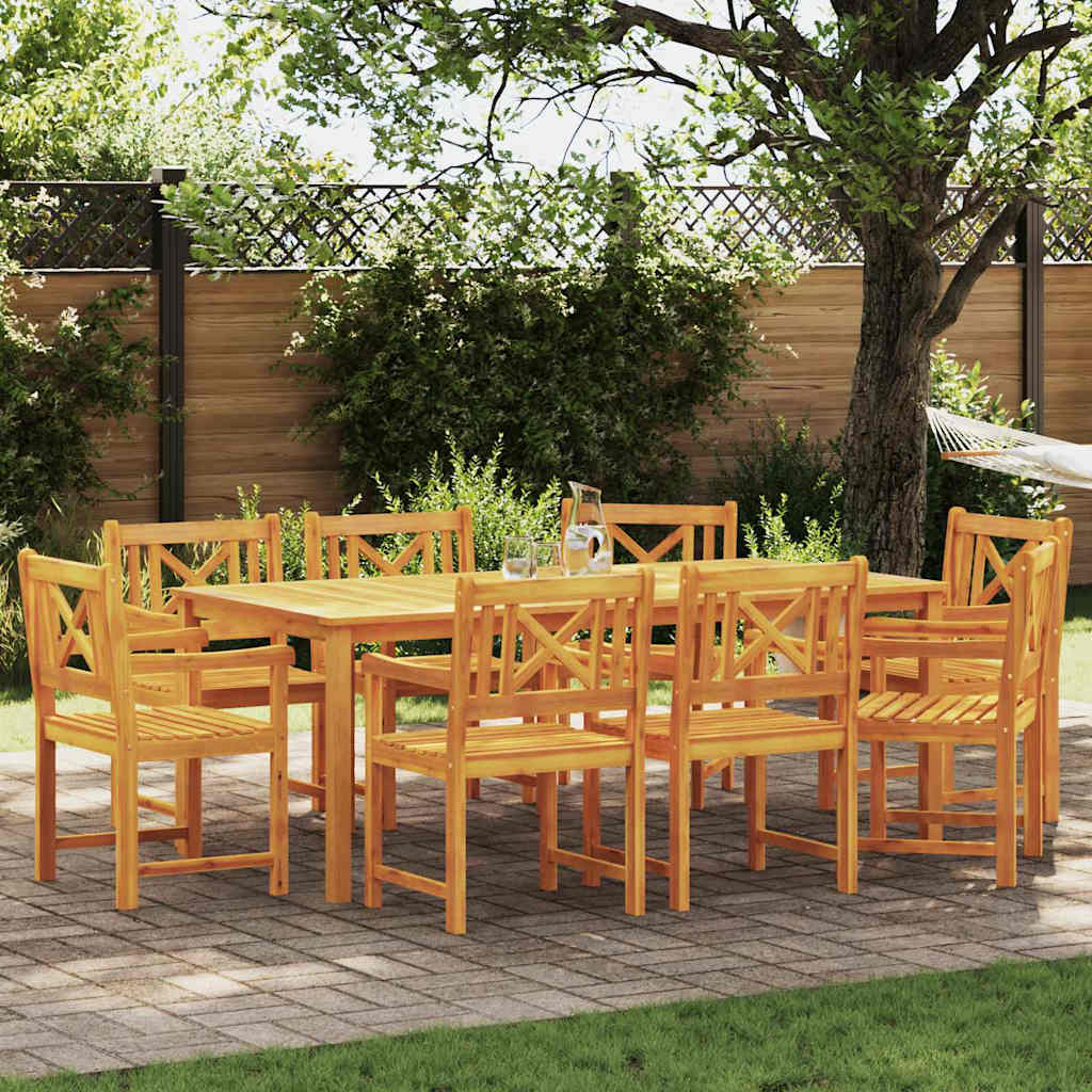 vidaXL Garden Chairs Natural Solid Acacia Wood