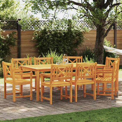 vidaXL Garden Chairs Natural Solid Acacia Wood